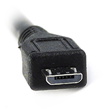 afbeelding van een Micro USB B connector